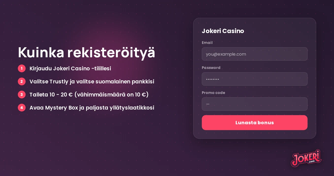 Lunasta bonus askeleilla.